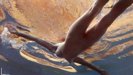 Cute Pink Bikini Babe Lera Underwater